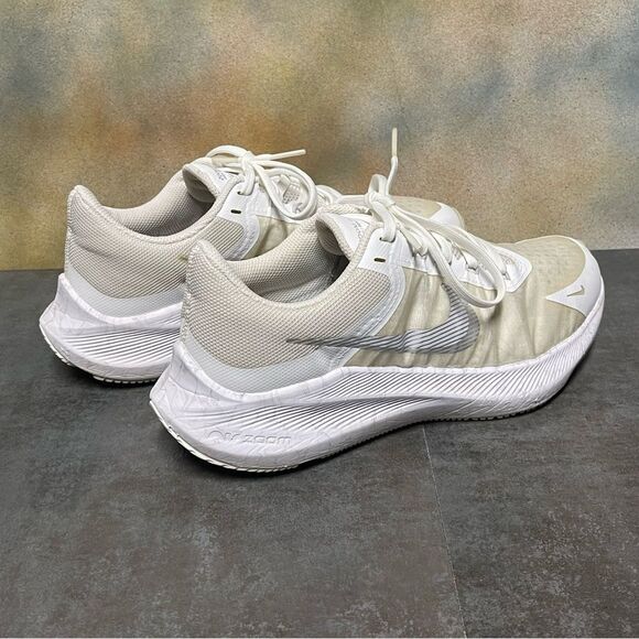 Nike Zoom Winflo 8 CW3421-104 Women's White Metallic Silver Running Shoes Size 8 - Picture 8 of 16